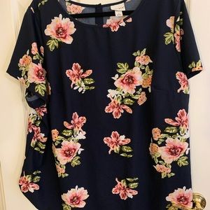 Navy floral print from Target!